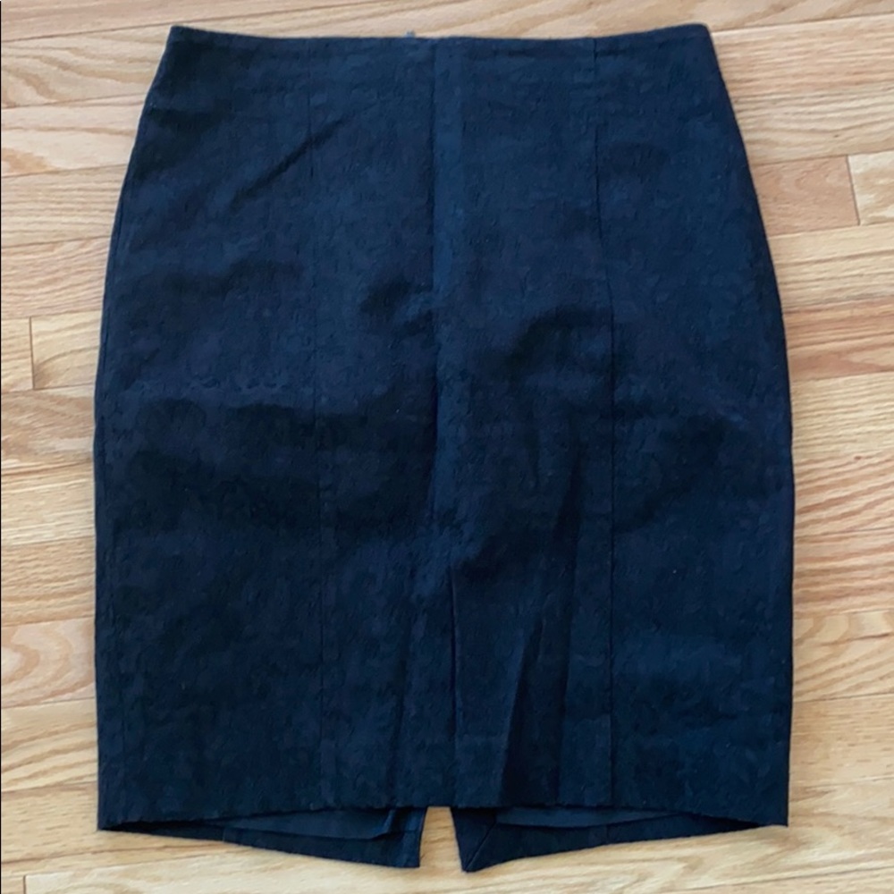 Black high wasted victorian print skirt
